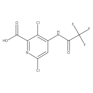 3,6-Dichloro-4-(2,2,2-trifluoroacetamido)pyridine-2-carboxylic acid Structure