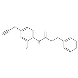 benzyl N-[2-chloro-4-(cyanosulfanyl)phenyl]carbamate结构式