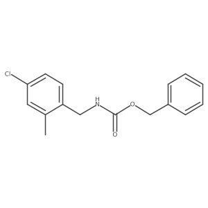 benzyl N-[(4-chloro-2-methylphenyl)methyl]carbamate结构式