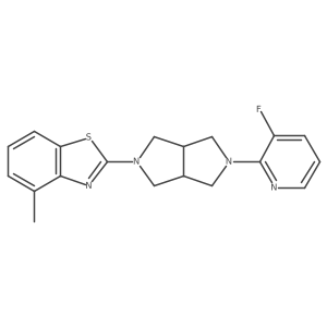 2-[5-(3-Fluoropyridin-2-yl)-octahydropyrrolo[3,4-c]pyrrol-2-yl]-4-methyl-1,3-benzothiazole Structure