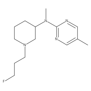 N-[1-(3-fluoropropyl)piperidin-3-yl]-N,5-dimethylpyrimidin-2-amine结构式