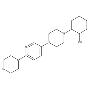 2-{4-[6-(Morpholin-4-yl)pyridazin-3-yl]piperazin-1-yl}cyclohexan-1-ol结构式