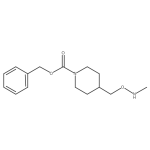 Benzyl 4-(((methylamino)oxy)methyl)piperidine-1-carboxylate结构式