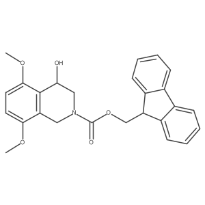 (9H-fluoren-9-yl)methyl 4-hydroxy-5,8-dimethoxy-1,2,3,4-tetrahydroisoquinoline-2-carboxylate Structure