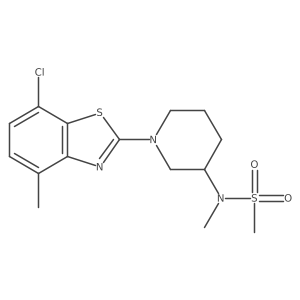 N-[1-(7-chloro-4-methyl-1,3-benzothiazol-2-yl)piperidin-3-yl]-N-methylmethanesulfonamide Structure