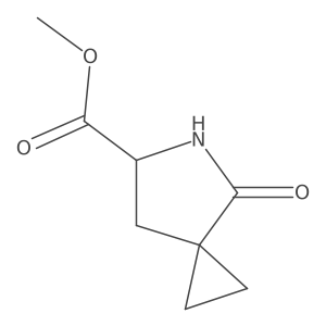 Methyl (S)-4-oxo-5-azaspiro[2.4]heptane-6-carboxylate结构式