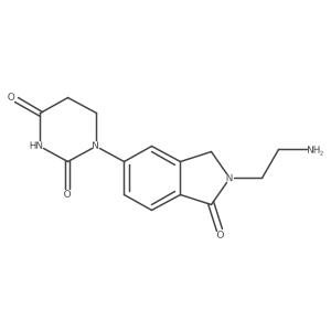 1-[2-(2-aminoethyl)-1-oxo-2,3-dihydro-1H-isoindol-5-yl]-1,3-diazinane-2,4-dione Structure
