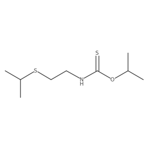 Carbamic acid, [2-(isopropylthio)ethyl]thio-, O-isopropyl ester结构式
