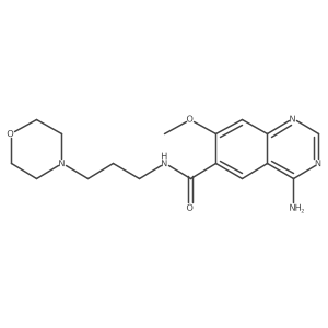 4-Amino-7-methoxy-6-[n-(3-morpholinopropyl)carbamoyl]quinazoline Structure