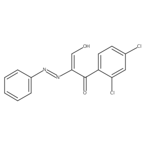 (2E)-3-(2,4-dichlorophenyl)-3-oxo-2-(2-phenylhydrazin-1-ylidene)propanal Structure