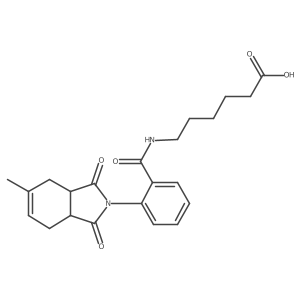 6-[[2-(1,3,3a,4,7,7a-Hexahydro-5-methyl-1,3-dioxo-2H-isoindol-2-yl)benzoyl]amino]hexanoic acid Structure