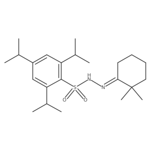 2,4,6-Tris(1-methylethyl)benzenesulfonic acid 2-(2,2-dimethylcyclohexylidene)hydrazide结构式