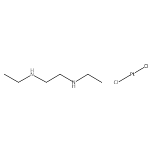 (SP-4-2)-Dichloro(N,N'-diethyl-1,2-ethanediamine-N,N')platinum Structure
