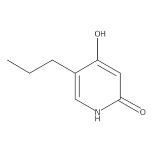 2(1H)-Pyridinone, 4-hydroxy-5-propyl- Structure