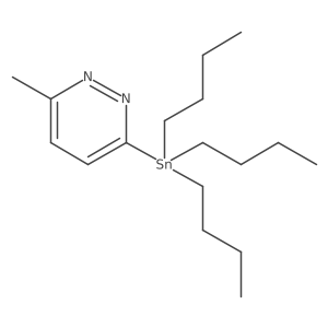3-Methyl-6-(tributylstannyl)pyridazine Structure