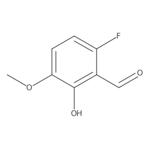 6-Fluoro-2-hydroxy-3-methoxybenzaldehyde Structure