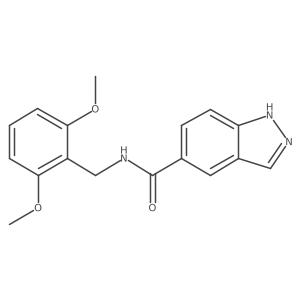 n-(2,6-Dimethoxybenzyl)-1h-indazole-5-carboxamide Structure