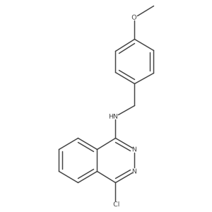 4-chloro-N-[(4-methoxyphenyl)methyl]phthalazin-1-amine结构式