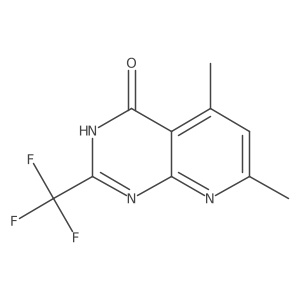 5,7-dimethyl-2-trifluoromethyl-3H-pyrido[2,3-d]pyrimidin-4-one结构式