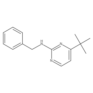4-(1,1-Dimethylethyl)-N-(phenylmethyl)-2-pyrimidinamine结构式