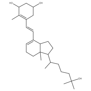 (1beta,3beta,6Z)-9,10-Secocholesta-5(10),6,8-triene-1,3,25-triol结构式