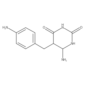 6-Amino-5-[(4-aminophenyl)methyl]-1,3-diazinane-2,4-dione结构式