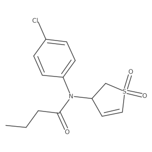 N-(4-chlorophenyl)-N-(1,1-dioxido-2,3-dihydrothiophen-3-yl)butyramide Structure