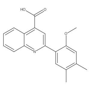 2-(2-Methoxy-4,5-dimethylphenyl)-4-quinolinecarboxylic acid Structure
