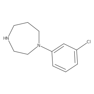 1-(3-Chlorophenyl)-1,4-diazepane结构式