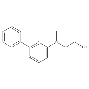 Ethanol, 2-[methyl(2-phenyl-4-pyrimidinyl)amino]- Structure