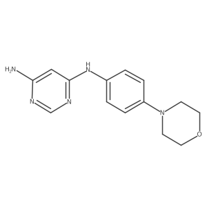 N-(4-Morpholin-4-yl-phenyl)-pyrimidine-4,6-diamine Structure