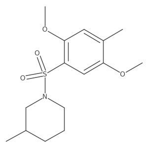 1-[(2,5-Dimethoxy-4-methylphenyl)sulfonyl]-3-methylpiperidine Structure