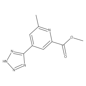Methyl 6-methyl-4-(2h-tetrazol-5-yl)picolinate Structure