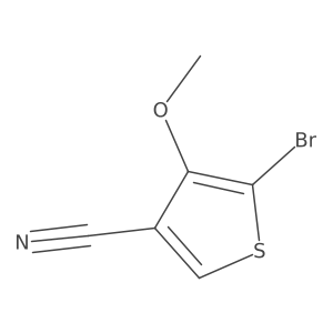 5-Bromo-4-metoxythiophene-3-carbonitrile结构式