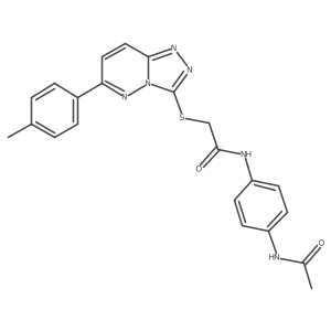 N-(4-acetamidophenyl)-2-((6-(p-tolyl)-[1,2,4]triazolo[4,3-b]pyridazin-3-yl)thio)acetamide Structure