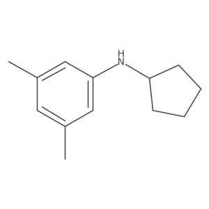 N-cyclopentyl-3,5-dimethylaniline结构式