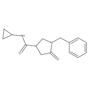 1-Benzyl-N-cyclopropyl-5-oxopyrrolidine-3-carboxamide Structure