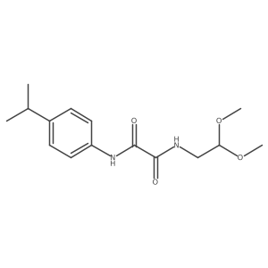 N-(2,2-dimethoxyethyl)-N'-[4-(propan-2-yl)phenyl]ethanediamide结构式