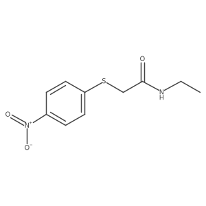 n-Ethyl-2-((4-nitrophenyl)thio)acetamide结构式