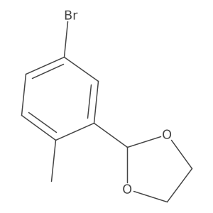 2-(5-Bromo-2-methylphenyl)-[1,3]dioxolane Structure