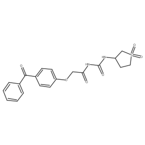 1-[2-(4-Benzoylphenoxy)acetyl]-3-(1,1-dioxo-1lambda6-thiolan-3-yl)urea结构式