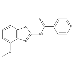 N-(4-methoxybenzo[d]thiazol-2-yl)isonicotinamide Structure