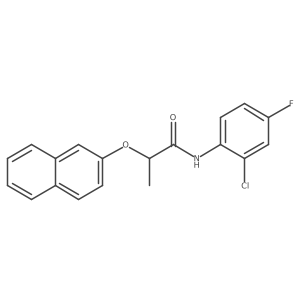 N-(2-chloro-4-fluorophenyl)-2-(naphthalen-2-yloxy)propanamide Structure