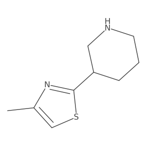 3-(4-Methyl-1,3-thiazol-2-yl)piperidine Structure