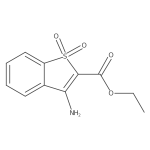 Ethyl 3-amino-1-benzothiophene-2-carboxylate 1,1-dioxide Structure