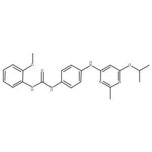 1-(4-((6-Isopropoxy-2-methylpyrimidin-4-yl)amino)phenyl)-3-(2-methoxyphenyl)urea结构式