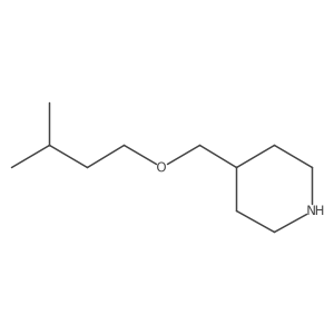 4-[(Isopentyloxy)methyl]piperidine Structure