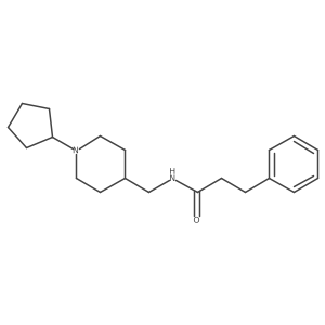 N-[(1-cyclopentylpiperidin-4-yl)methyl]-3-phenylpropanamide Structure
