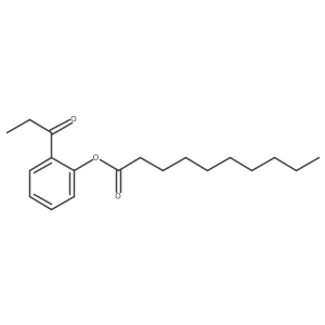 2-(1-Oxopropyl)phenyl decanoate Structure