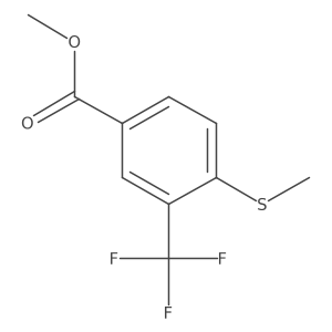 Methyl 4-(methylthio)-3-(trifluoromethyl)benzoate Structure